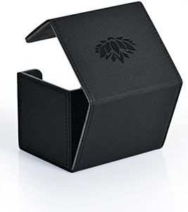 UAONO Deck Box Magic per TCG Carte, Premio Box Porta Mazzo per Carte Collezionabili può che Contenere Carte 120+ compatibile con MTG Yugioh PTCG(Black,Lotus)