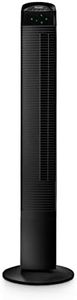 De’Longhi Oscillating Tower Fan DETF111.BK with Ioniser for Better Air Quality, 3 Fan Speeds, Led Display, Auto-Off Settings and Remote Control, Black