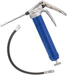 Lincoln 1134 Extra Heavy Duty Pistol Grip Grease Gun, 6 Inch Rigid Extension, Dual Lip Follower, Variable Stroke Mechanism, 18" Whip Hose with Coupler