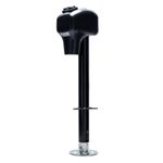 One New Basic Electric Tongue Jack | 3500LB Capacity A-Frame | LED Light | Great for Campers and Trailers