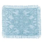 Collections Etc Soft & Luxurious Diamond Pattern Bella Chenille Pillow Sham - Fits Standard Size Pillows - 26" x 20" - Machine Washable, Polyester - Home Bedroom Decor