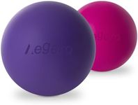 Massage Lacrosse Balls for Myofascial Release,Yoga Deep Tissue Massage,Trigger Point Therapy and Foot Plantar Fasciitis,Muscle Soreness Massager Ball (2Pack, Rose Red and Purple)