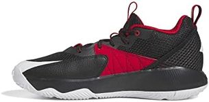 ADIDAS Men's Dame Certified Sneaker, Better Scarlet/FTWR White/core Black, 4 UK