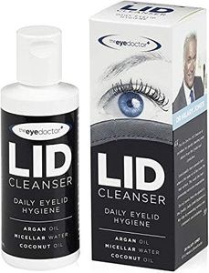 The Eye Doctor Lid Cleanser – Eyelid Cleanser to Remove Debris and Make Up from Eyelids – Suitable for Sensitive Eyes – Contains Argan Oil Coconut Oil and Micellar Water 100ml