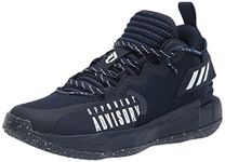 adidas Unisex-Adult Dame 7 Extply Basketball Shoe, Team Navy Blue/White/Team Navy Blue, 9.5 Women/8.5 Men