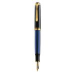 Pelikan Souverän M 800 black/blue Fountain Pen (Medium Nib)