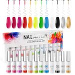 Liner Gel Nail Polish Set Gel Nail Art Gel Paint for Nails Art Gel Liner Nail Art Liner Gel Polish Nail Paint Gel Polish Liner(Liner Gel Nail Polish Set (Liner Gel Nail Polish Set 12colors)