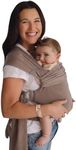 Lalabu Simple Baby Wrap | Forget The Complex Baby Sling Wrap, Grab a Simple No-Tie, Comfortable & Easy-to-Use Lalabu Baby Wearing Wrap | Infant Baby Carrier Wrap for 3 Months - 2 Years (Driftwood)