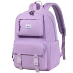 RAVUO Backpack for Teen Girls, Water Resistant 15.6 inch Laptop Backpack for Women Classic School Bag with Multi Pockets for College,Work,Travel