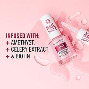 Rimmel London Nail Nurse 2-in-1 Base Coat & Strengthener