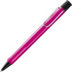 Lamy safari pink - Ballpoint Pen with ergonomic grip & line width M - for pleasant long writing - made of robust ASA plastic – including large capacity refill M 16 in blue