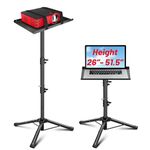 CAHAYA Projector Tripod Stand Laptop Stand Portable Projector Laptop Stand Multifunctional DJ Rack Stand with Adjustable Height for Outdoor Movies, Computer, Book, DJ Equipment CY0331