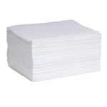 SpillTech Oil-Only Responder Absorbent Mat Pad, Mediumweight, Polypropylene, 19‚ x 15‚ (L x W), White, Pack of 100 (WP100M)