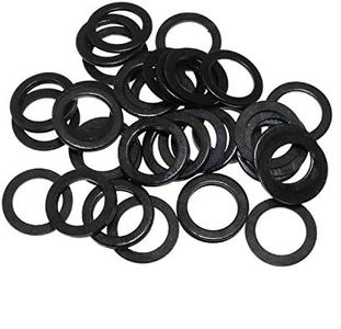 Maxmoral 50pcs Black Skateboard Speed Hardware Washer Scooter Axle Speed Washer Long Plate Bearing Washer Hardware Accessories