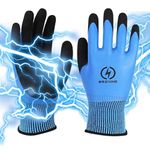 Safety Electrical Insulatrial Gloves, Safety Gloves1000V Electric Shock proof Industrial Gloves Rubber Hand Gloves, Electrical Tools For Electrician Welding gloves Metal Mechanic Safety Gloves
