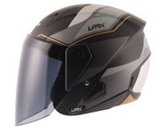 Vega Lark Legend Dull Black Silver Helmet-L