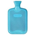 HomeTop Premium Classic Rubber Hot Water Bottle(2 Liters,Blue)