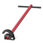 HAUTMEC 279MM Pro Basin Wrench with Adjustable 10MM to 32MM Capacity,Plumber Wrench for Faucet Hex Nuts in Tight Space HT0261-UK