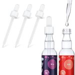 3pcs Glass Dropper Pipettes Compatible with Sodastream Bubly Drops Flavors Pipettes Bottle for Soda Stream Bubbly Dropper Replacement Accessories