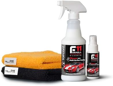 TopCoat F11 Polish & Sealer for Cars, Bikes and More – Water-Based Alternative to Ceramic Wax - 16 oz F11 Kit with Travel Bottle and 2 Microfiber Towels