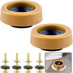 Extra Thick Wax Ring Toilet Kit, with Flange And Bolts for Reinstallation of the Toilet, Fits 3-inch or 4-inch Waste Lines(2 PCS)