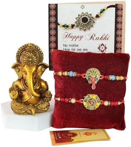 TIED RIBBONS Ganesha Statue for Home Decor | Ganesh Chaturthi Decoration | Resin Ganpati for Car Dashboard | 2.3 x 5.5 Inch | Indian God | Decoration Item | Office, Temple, Best Gift item