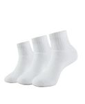 Jockey 7036 Men's Compact Cotton Terry Ankle Length Socks with Stay Fresh Treatment_White_Free Size