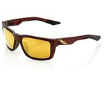 100% Unisex-Adult's Speedlab (61030-103-69) Daze - Soft Tact Rootbeer - Flash Gold Lens, Free Size,