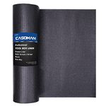 CASOMAN Professional Tool Box Liner and Drawer Liners, Easy Cut, Non Slip Rubber Matting Roll, Toolbox Foam Liner Mat - Thick Cabinet Liners, Black, 16 inch (Wide) x 16 feet (Long)