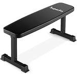 Goplus Flat Weight Bench, 660 LBS Heavy Duty Strength Training Exercise Bench for Home Gym, Easy Assembly, Multipurpose Full Body Workout Bench for Bench Press & Weight Lifting, Black