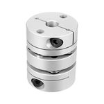 uxcell 8mmx6.35mm Clamp Tight Motor Shaft 2 Diaphragm Coupling Coupler