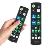 KBIBCK Universal Big Button TV Remote Control with Glow-in-the-Dark Keys for Elderly, TV Remote for Seniors, Easy to Use, Compatible with Sam-sung, Pana-sonic, So-ny, Shar-p, TCL, LG TVs
