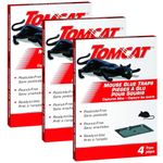 12-Count Mouse Glue Traps, 3 Packs of 4 Each