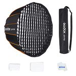 Godox QR-P90 35.4''/90cm Quick Release Parabolic Softbox, Honeycomb Grid/Diffuser/Bag, Compatible for Godox AD600 PRO AD400 PRO SL60IID Neewer Aputure and Other Bowens Mount Lights