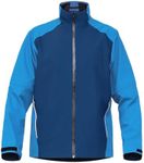 fit space Waterproof Golf Rain Jacket for Men 20K Performance Lightweight Rain Jackets for All Sports (Blue-full-zip, Medium)