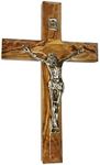 Bethlehem Gifts TM Handcarved from Bethlehem Olive Wood Cross Crucifix (Crucifix, 8")