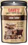 Dave's Sweet Tooth Toffee - Coffee Toffee Candy (4 oz) - Handmade & Homemade Gourmet Soft Toffee with Real Butter, Real Sugar and Hand-Sliced Almonds, Naturally Gluten-Free