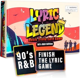 Lyric Legend 90’s R&B Music Trivia - Adult Games for Game Night - Good for Groups – Finish The Lyrics Party Game - Multiple Choice, Listen While You Play with Included Playlist!