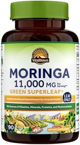 Vitalitown Moringa Capsules 11,000 MG, Organic Moringa Supplement, Green Moringa Leaves, No Sticks, No Caffeine, Moringa Oleifera, Energy, Appetite, 90 Capsules