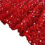 Red Sequin Fabric by The Yard 1 Yar