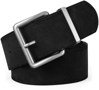 XZQTIVE Women's Wide Chunky Belt for Dresses Fashion Thick Suede Belt