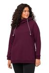 Ulla Popken Women's Sweatshirts, Dark Berry, 46-48