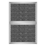 LUBIYACK 2Pcs Microwave Charcoal Filter Replacement for GE JX81B WB02X10733, Microwave Filter Replacement 8.7" x 6.23" Air Carbon Filter