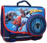 mybagstory - Satchel - Spiderman - Kids - School - Primary School - Nursery - School Bag for Boys - Size 37 cm - Adjustable Straps - Gift Idea, Blue, 34 cm, blue, 34