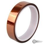 Euro® Polyamide Heat Resistant High Temperature Kapton Tape (Pack of 01) ((W = 18 mm, L = 33 Meters))