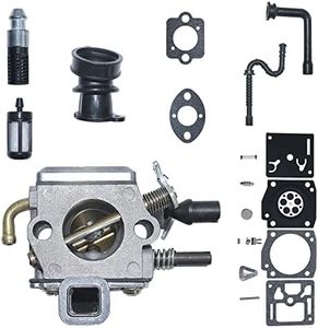 Mtanlo Carburetor for Stihl MS360 036 MS340 034 Fuel Oil Filter Line Intake Manifold, Intake Manifold, Fuel Filter, Fuel Line, Oil Filter, Oil Line, Carburetor Repair Kit, Carburetor Gasket