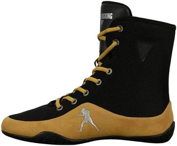 Title Boxing Engage Mesh Boxing Shoes (Black/Gold, US Footwear Size System, Adult, Men, Numeric, Medium, 9)