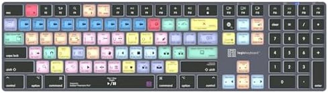Logickeyboard Wireless Backlit 'Titan' Designed for use with Adobe Premiere Pro on Mac • p/n LKB-PPROCC-TM-US