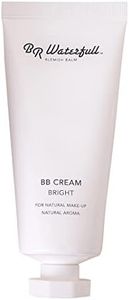 BR Waterfull Korean BB Cream Tinted Moisturizer | Hydrating Toning Dewy Finish Youth Glow Blemish Balm Redness Corrector | Illuminating Face Primer Foundation for Glowing Skin Tone | Light, Natural (Bright)