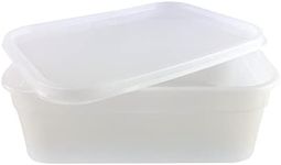 Crown Supplies Ice Cream Container with Lid - 2 Litre - Recyclable Polypropylene - Pack of 20